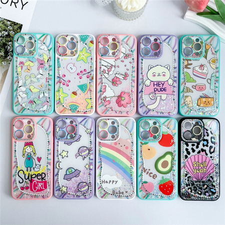 Funda de teléfono Pupil Eye 2 en 1 con diamantes de colores en relieve