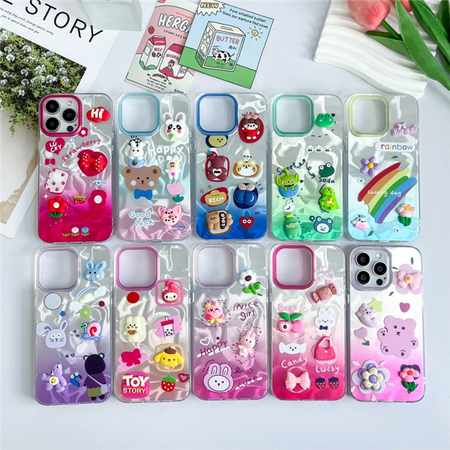 Funda para móvil con pegatinas de colores Water ripples IMD