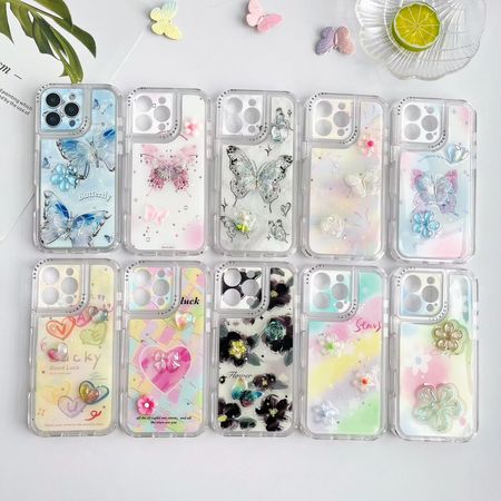 Funda para móvil con mariposa tridimensional dos en uno