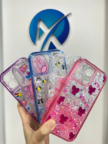 Funda para teléfono con diseño de patrón brillante 3 en 1