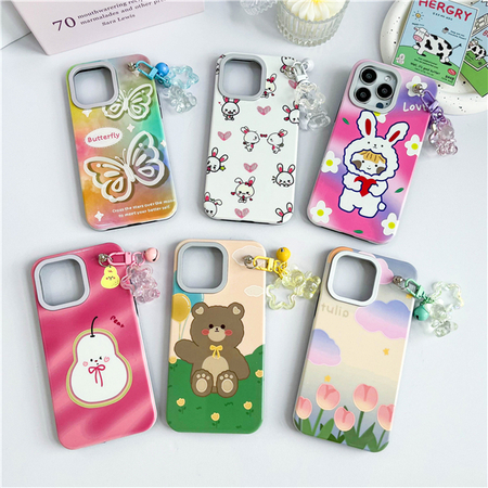 Estuche para teléfono Star 3 en 1 Colorido + Oso Star Locket