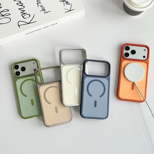 Diseño de bisel electrochapado con succión magnética caso del teléfono