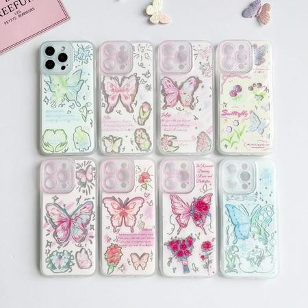 Funda para móvil con estampado de mariposas