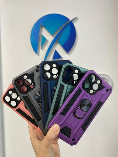 Funda de teléfono con anillo para hombre