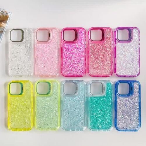 Funda para móvil brillante tres en uno